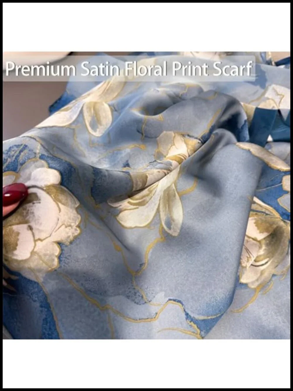 Large Silk Feeling Shawl Scarf Wrap Lightweight Fashion Neck Hijab Headscarf